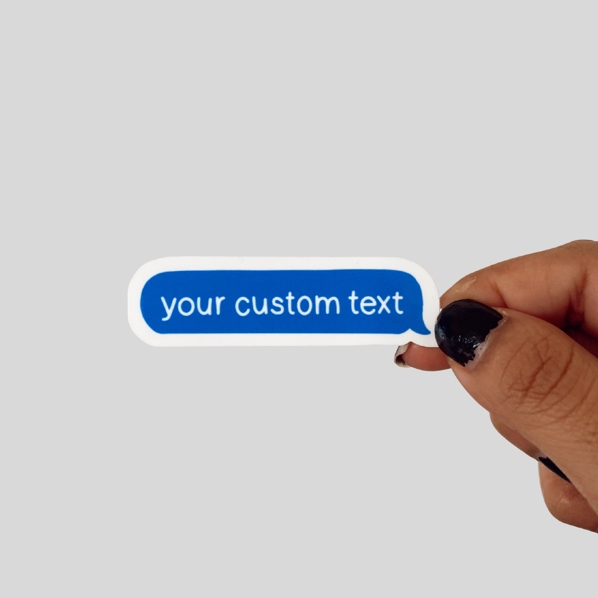 Custom Text Bubble Sticker / Magnet